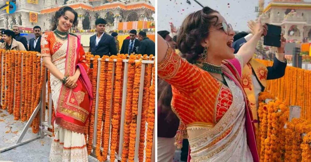 kangana at ayodhya ram, mandir