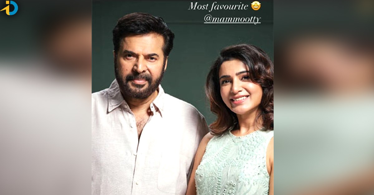Samantha has a fan moment with Mammootty